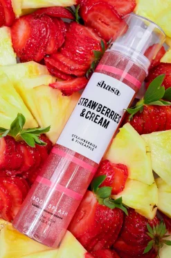 Body Splash Glitter Strawberries And Cream