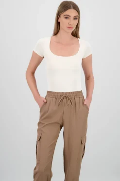 Bodysuit escote cuadrado doble tela