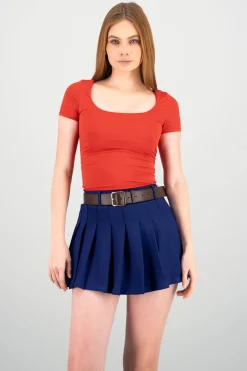 Bodysuit escote cuadrado doble tela