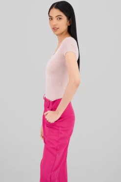 Bodysuit escote cuadrado doble tela