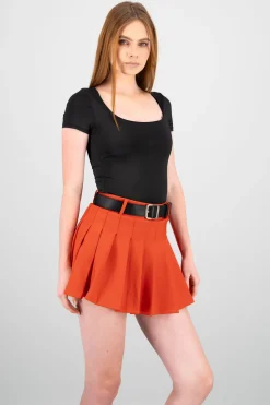 Bodysuit escote cuadrado doble tela