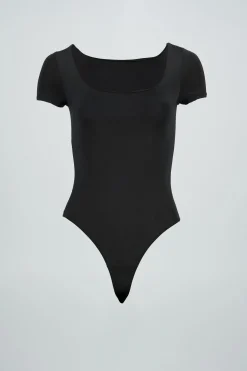 Bodysuit escote cuadrado doble tela