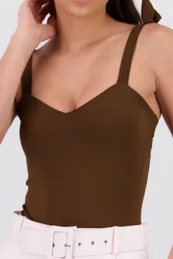 Bodysuit Liso Con Tirante Moños Hypsters