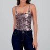 Bodysuit tirantes estampado vibora