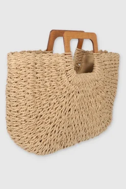 Bolsa con asas madera