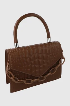 Bolsa Crossbody Cocodrilo Cadenas