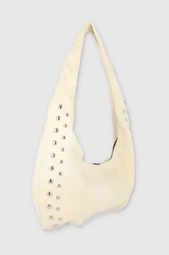 Bolsa hobo hombre studs gamusina