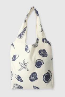 Bolsa tela con conchas