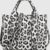 Bolsa tote estructura animal print