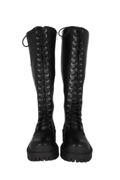 Bota combat larga rodilla