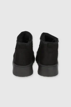 Bota corta plataforma peluche