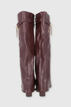 Bota Efecto Piel Funda Candado