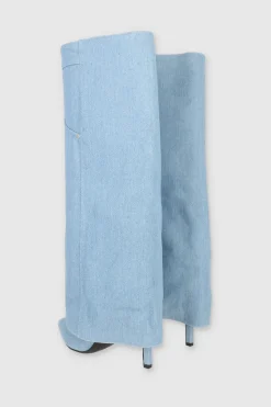 Bota funda denim trabillas