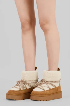 Bota invierno nieve cordón