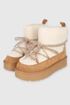 Bota invierno nieve cordón