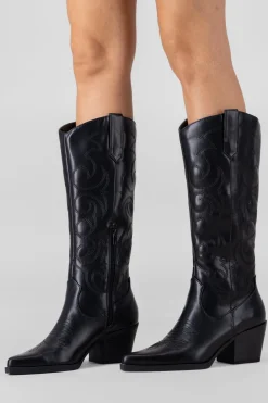 Bota larga vaquera bordados