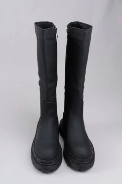 Bota Maxi Efecto Piel