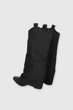 Bota Midi Vaquera Acampanada