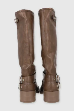 Bota motera hebilla superior