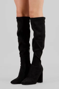 Bota over the knee durazno