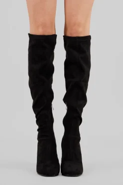 Bota over the knee durazno