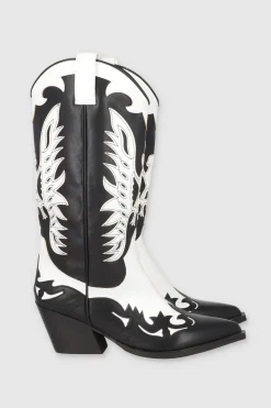 Bota Vaquera Contrastes Diseño Color