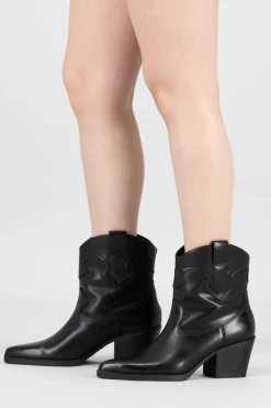 Bota vaquera efecto desgastado