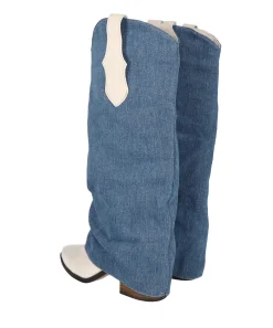 Bota vaquera funda denim