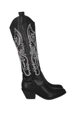 Bota Vaquera Larga Aplicaciones