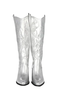 Bota Vaquera Larga Aplicaciones