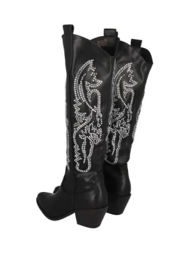 Bota Vaquera Larga Aplicaciones