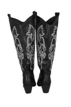 Bota Vaquera Larga Aplicaciones