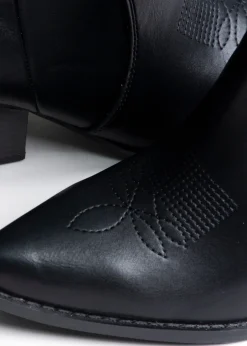 Bota vaquera larga gamuza