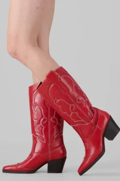 Bota vaquera pespunte punta