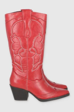 Bota vaquera pespunte punta