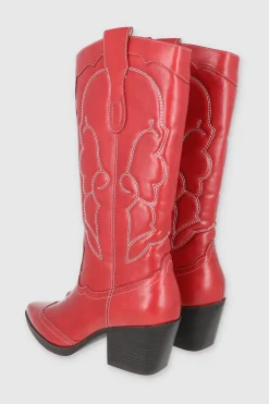 Bota vaquera pespunte punta