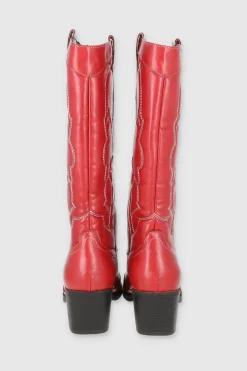 Bota vaquera pespunte punta