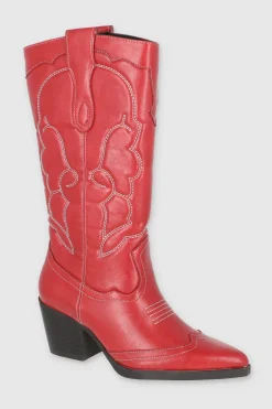 Bota vaquera pespunte punta