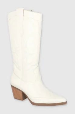 Bota vaquera pespunte punta