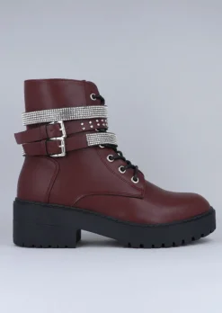 Botas Combat Brillos