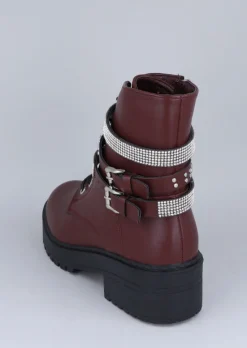 Botas Combat Brillos