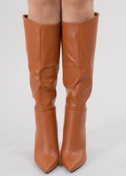 Botas largas efecto piel