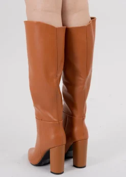 Botas largas efecto piel