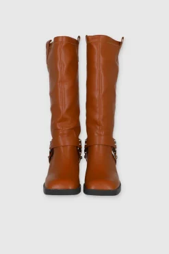 Botas Motero Hebilla Estoperoles