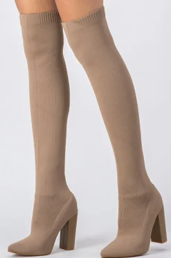 Botas overknee tacón grueso