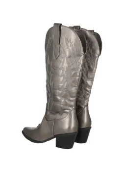 Botas vaqueras efecto metálico