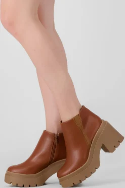 Botin basico tacon cuadrado