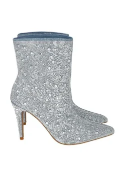 Botin denim brillos