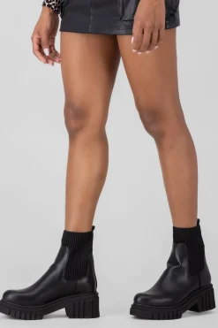 Botín chelsea calcetín