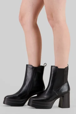 Botín chelsea tacón ancho